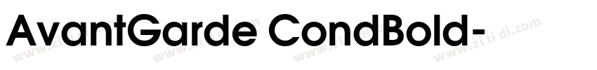 AvantGarde CondBold字体转换